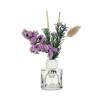 Diffuseur de parfum d'ambiance écologique à bâtonnets, fleurs séchées romantiques, aromathérapie, 50 ml, 6 mois
