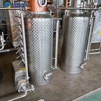 ZJ 1000L Koperen Pot Distilleerapparaat voor Fruitdistillatie, Alcohol, Gedistilleerde Geest, Kolomdistilleerder
