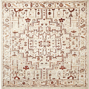 Hand Knotted Wool <b>Rug</b> Handmade Area Carpet Geometric <b>Traditional</b> Eco Friendly Low Pile Medium Thickness Living Room Bedroom - Product Image 2