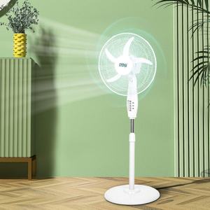 Ventilador de Pie para el Hogar de 16 Pulgadas y 50w con 5 Aspas y Base Redonda, Ventilador de Pie Recargable con Aire Refrigerante - Product Image 5