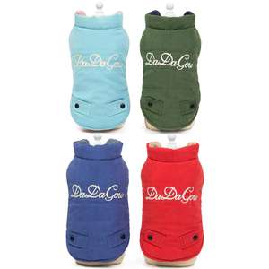 Atacado inverno quente grosso reversível cão roupas de algodão acolchoado - Product Image 1