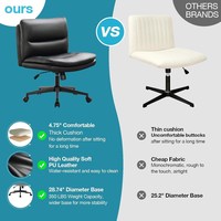 Chaise de bureau super large de 350lb, siège extra large robuste, chaises de bureau de direction rembourrées épaisses avec caoutchouc nylon