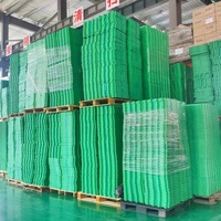 Pavés en Géogrille HDPE à Surface Plate de Type Onde Industrielle Moderne pour Jardin, Pente, Barrage, Aménagement Paysager, Parking, Allée