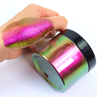 Pigmento Aurora de Color Variable, Polvo Cromado, Sombra de Ojos Cosmética, Pigmento Camaleón para Uñas, Tintas para Recubrimiento de Automóviles