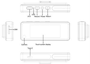 Caméra corporelle 4G LTE avec GPS, audio bidirectionnel, grand angle, capteur CMOS, cryptage AES256, interphone PTT en cluster, IP66 pour agents <span class=keywords><strong>de</strong></span> sécurité - Product Image 6