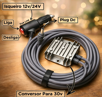 Chargeur de voiture best-seller, convertisseur élévateur de tension 12V/24V vers 30V 3.5A avec interrupteur marche/arrêt, câble de 3M 4.5M 5M, accessoires de câble Starlink Mini