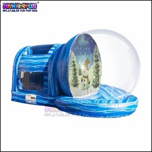 이벤트 장식 풍선 스노우 글로브 야외 파티 CE 송풍기 + 수리 키트 + 보관 가방 Rv 캠퍼 스노우 글로브 사진 부스 8 피트 - Product Image 3