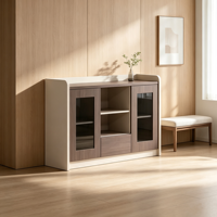 Meuble de rangement latéral de bureau en bois écologique de qualité E0, verrouillable, pour archives et dossiers