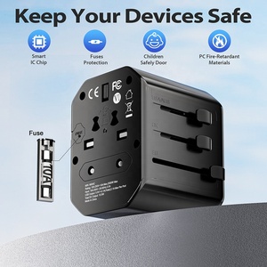 Worldplug quốc tế đa cắm ổ cắm trên toàn thế giới Power Adapter phổ du lịch cắm Adapter sạc - Product Image 5
