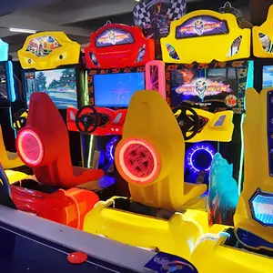 Simulador de condução de máquina de jogo de corrida de carros de velocidade louca 5d 7d 3d máquina de jogo de corrida de carros iluminação máquina de jogo de vídeo de corrida comércio