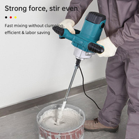 Mélangeur Électrique Portatif pour Usage Industriel et Domestique, Machine Mélangeuse Haute Puissance, Mélangeur à Peinture, Ciment, Mortier, Alimentation Commerciale à Batterie