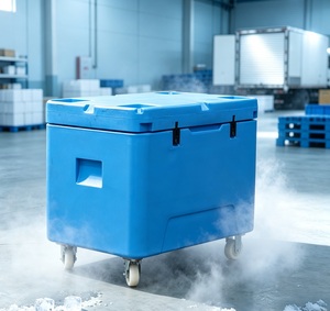 Conteneur de stockage et de transport isotherme sur roues de 82 gallons pour glace sèche (granulés et blocs) - Product Image 1