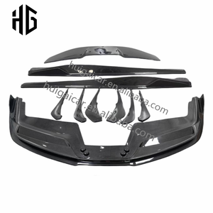 Jupes latérales en fibre de carbone, kit de carrosserie pour <span class=keywords><strong>Ferrari</strong></span> 488 GTB Sports Turning Rear Diffuser Spoiler Car Parts, <span class=keywords><strong>prix</strong></span> de gros - Product Image 4