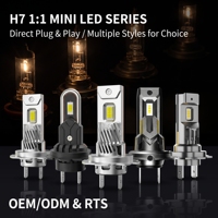 Bombillas LED H7 para Faros Delanteros, Tamaño Mini, Conexión Directa, Lámpara LED para Auto, Venta al Por Mayor