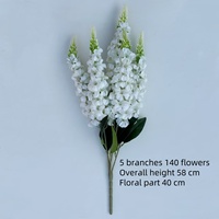 Fleur artificielle de delphinium de qualité supérieure PT-FY006 Big Swallow pour des mariages élégants