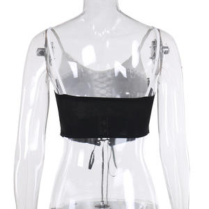 Vrouwen Effen Kleur Toevallige Mouwloze T-shirt Vrouwen Blouses Sexy Casual Vrouwen Crop Tops Shirts - Product Image 6