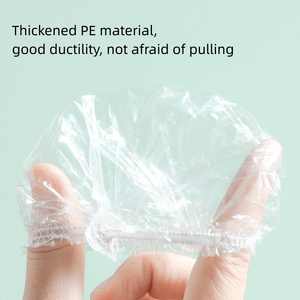 ที่ครอบหูใสกันน้ำแบบใช้แล้วทิ้ง100ชิ้น/ถุงพลาสติกยืดหยุ่นสำหรับใช้ในห้องอาบน้ำร้านเสริมสวย - Product Image 5