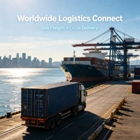 Expédition de conteneurs mondiaux, transport maritime de marchandises, suivi des frets et déclaration en douane pour toutes les expéditions export