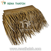 Chaume artificielle d'extérieur en plastique palmier synthétique toit de chaume gazebo paysage chaume maison de paille