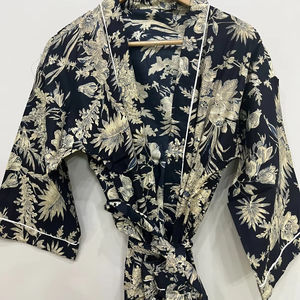 Cotton <b>Long</b> <b>Kimono</b> Free Size loose and comfy to fit any size 50 Inches Approx Supplier from India - Product Image 1