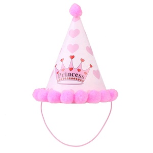 Sombrero de cumpleaños para mascotas, bandana de diseño bonito para perros, sombreros de fiesta de cumpleaños, bufanda, Pompón, bolas, perro, gato, gorro de cumpleaños, <span class=keywords><strong>2020</strong></span> - Product Image 6