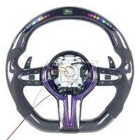 Volant sport en cuir et fibre de carbone LED pour F30 F10 F20 F31 F32 F15 F36 X5 M3 M5 M6 F11 F15 F16 F22 M2