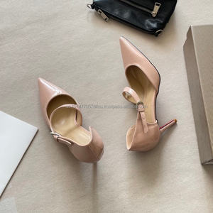 Zapatos de Novia de Lujo para Mujer, Tendencia 2026, Zapatos de Tacón Alto Blancos para Boda, Suela Roja, Tacones Finos de 9 cm, Parte Superior de Charol, Verano Otoño - Product Image 3