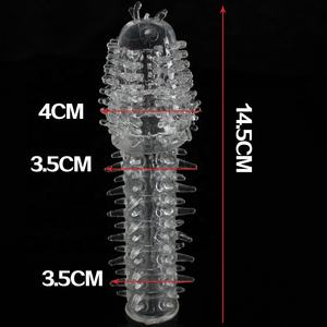 Populaire adulte Réutilisable Intime agrandissement du pénis préservatif grands préservatifs esprit draggon silicone Sex Toys préservatif pour hommes - Product Image 3