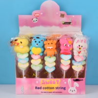 Trendy bestseller: Kinderen snoepjes fruitig kleurrijk snoep 15g cartoon marshmallowstokjes, geschikt voor winkelcentra en supermarkten