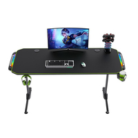 Vente en gros de bureau de jeu personnalisé grand bureau de jeu long bureau de jeu rgb à bas prix bureau d'ordinateur de jeu pour pc de jeu