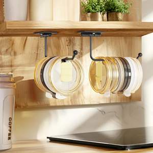 Soporte Magnético Autoadhesivo para Tapas de Vasos, Gancho de Almacenamiento para Tapas de Vasos Stanley/Simple Modern/Yeti, para Almacenamiento en la Cocina - Product Image 2