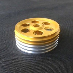 Rueda guía de precisión de aluminio fundido de 8 ranuras con anodizado duro - Product Image 4