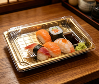 Bingo Wholesale Chine – Barquettes alimentaires jetables écologiques en plastique pour sushis avec couvercle