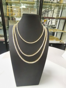 SDA Hip Hop joyería <span class=keywords><strong>brillante</strong></span> 18K chapado en <span class=keywords><strong>oro</strong></span> cadenas <span class=keywords><strong>de</strong></span> tenis <span class=keywords><strong>de</strong></span> latón <span class=keywords><strong>con</strong></span> cierre <span class=keywords><strong>de</strong></span> seguridad <span class=keywords><strong>de</strong></span> circón pulsera collar disponible - Product Image 6