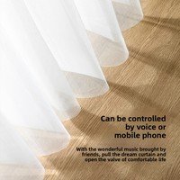Rideau Électrique Vertical Manuel à Batterie en Polyester Compatible avec l'Application Mijia et la Commande Vocale Xiao Ai