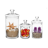 Nouveau Design de stockage de bocaux en verre hermétiques de 500g et 100ml de la meilleure qualité