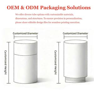 Tubes d'Expédition Postaux Cylindriques en Carton Recyclable Personnalisés, Emballage de <span class=keywords><strong>Tube</strong></span> d'Envoi en Papier pour Affiche avec Embouts pour Tapis de Yoga - Product Image 6