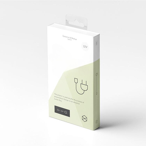 Boîte en papier au détail avec logo personnalisé avec crochets suspendus pour l'électronique grand public et l'emballage d'accessoires de téléphone par câble USB - Product Image 5