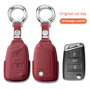 Housse/Sac pour <span class=keywords><strong>clé</strong></span> de voiture en cuir, antidérapant et résistant à l'usure, adapté aux modèles <span class=keywords><strong>Volkswagen</strong></span> Passat, <span class=keywords><strong>Polo</strong></span>, Bora, ID.6X, Sagitar, T-Roc, Tayron X - Product Image 3