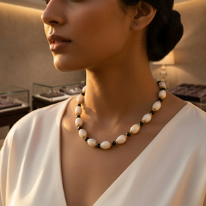 Collar Elegante de Perlas de Imitación para Mujer, con Plata, Amatista y Diamantes, Joyería Moderna para Aniversario - Product Image 3