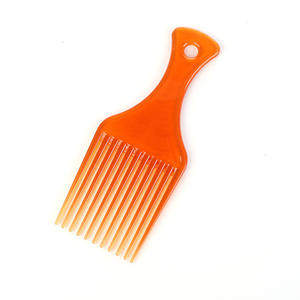 Logo personalizzato in plastica per capelli con pettine Afro da uomo nero pettine da barbiere pettine a testa larga - Product Image 4