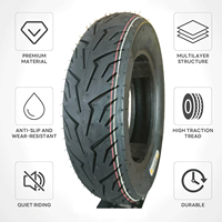Neumáticos de Motocicleta Personalizados de Fábrica 110/90-10 T66 50% Caucho, Neumáticos de Repuesto BWS para Uso Mixto en Ciudad y Todoterreno, Delta Safari Raid
