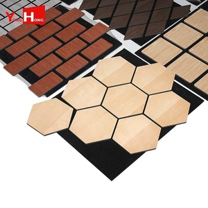 Material Acústico Económico y Ecológico para Insonorización, Paneles de Pared de Listones de Madera Acústica, Tablero de MDF PET - Product Image 4