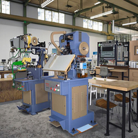Machine à coudre industrielle électrique automatique robuste pour articles en cuir, point de surjet extérieur, à une aiguille, avec moteur et engrenages