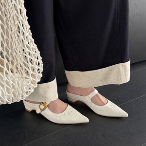 Women's Summer Outdoor Sandals Sheepskin <b>Lined</b> Toe Caps 5.5 cm Heel Lift 2026 New Style Luxury Designer Sandals - Product Image 6
