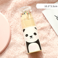 Bview Art Nouveau style, ensemble de crayons miniatures pour enfants, 12 couleurs, crayons animaux pour enfants, cadeaux pour enfants