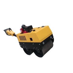 High Quality Hand Mini Road Roller Compactor Walking Type Hydraulic for Sale - Product Image 1