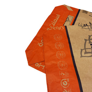 Sac de ciment 25kg et 50kg de valve inférieure de bloc de papier kraft avec logo personnalisé catégorie de produit Sacs en papier - Product Image 3