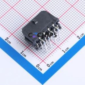 430450821 Wire-to-Board Pin Header Through hole Component (THT),P=3mm Connector 2x4P 3mm Right Angle Insert Micro-Fit (MX 3.0) - Product Image 2