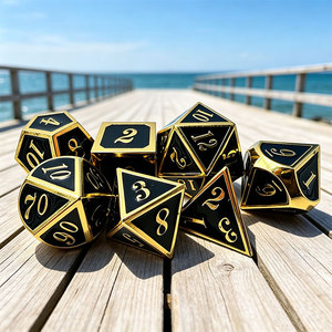 Jeu de dés polyédriques en métal de 16 mm DND pour jeux de table - Product Image 5